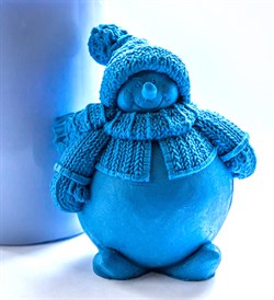 Снеговик большой 3D силиконовая форма 152285 - фото 7651