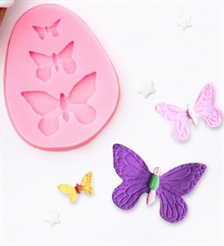 Бабочки mini силиконовая форма (молд) 152385 - фото 8718