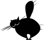 Кот большой Штамп 154032