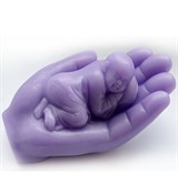 Спящий Будда на ладони 3D силиконовая форма 152240