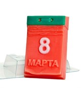 Календарик 8 Марта форма пластиковая 151457