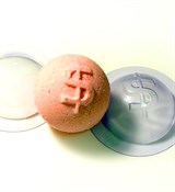 Шар Доллар D60мм форма пластиковая для бомбочек 151380