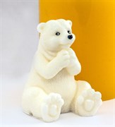 Белый мишка 3D силиконовая форма 152324