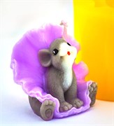 Мышка в юбке 3D силиконовая форма 152321