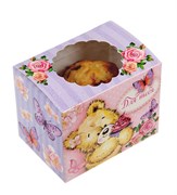 Коробочка с окошком 10*8*7см (в ассортименте) 170032