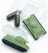 Танк Т-34 МИНИ форма пластиковая 151818