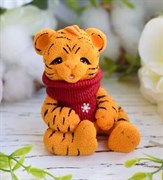 Тигрёнок в шарфе 3D силиконовая форма 152415